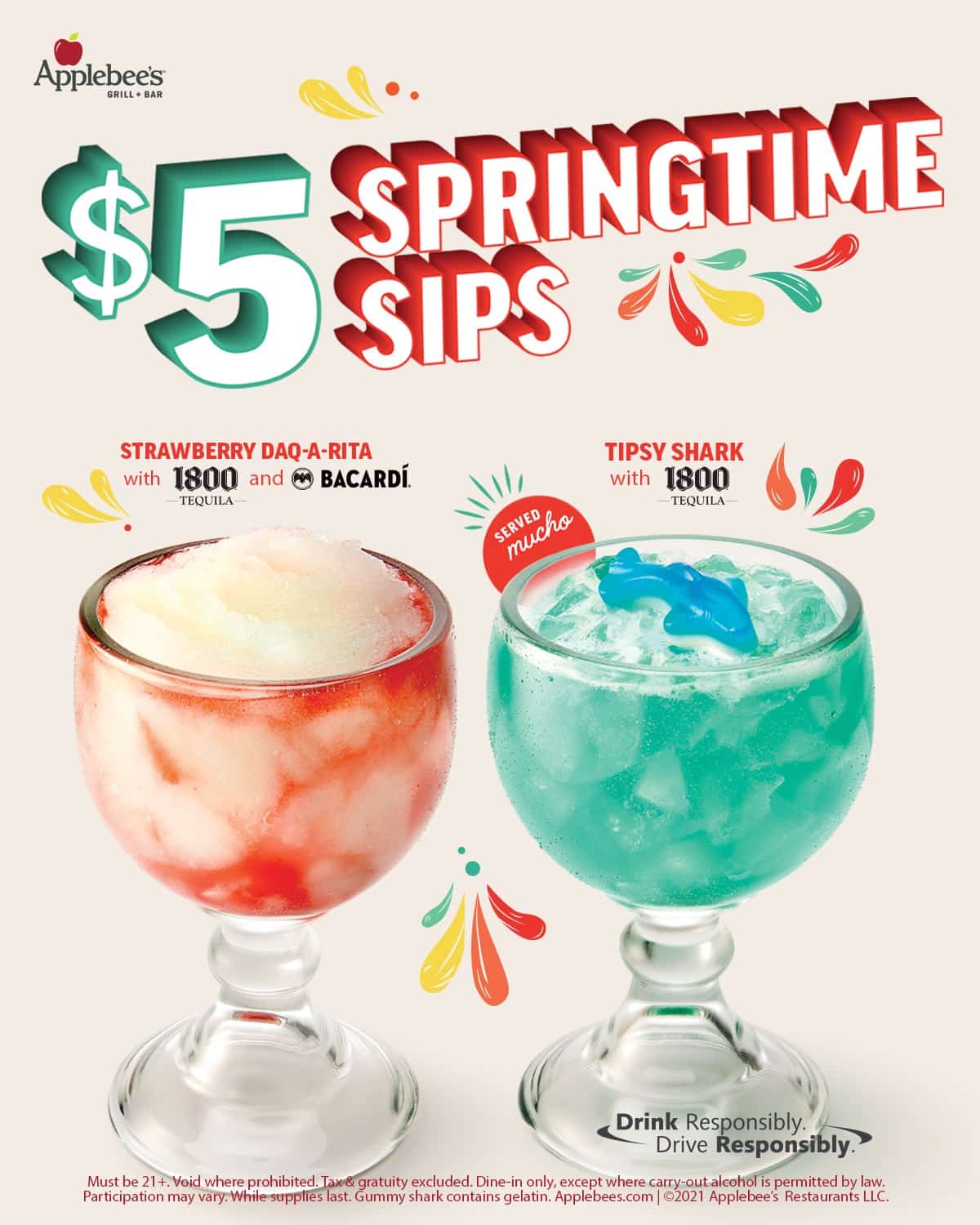 Applebee's 5 Springtime Sips Margaritas Seminole City Center